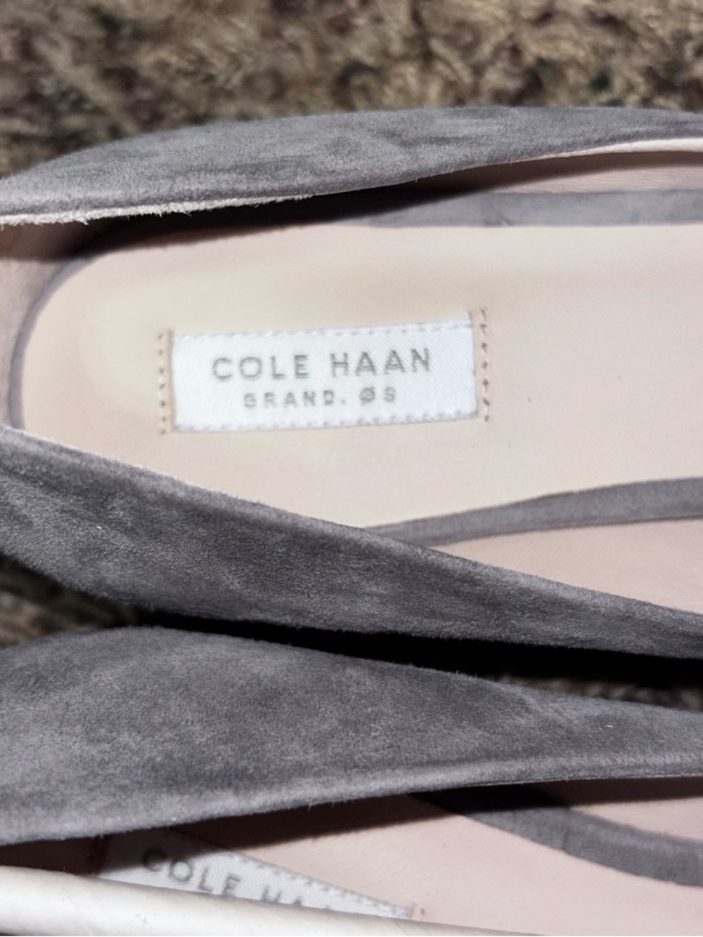 Cole Haan Women's Vesta Pump 45MM Stormcloud Suede Style W09749 Size 6 - Picture 6 of 7